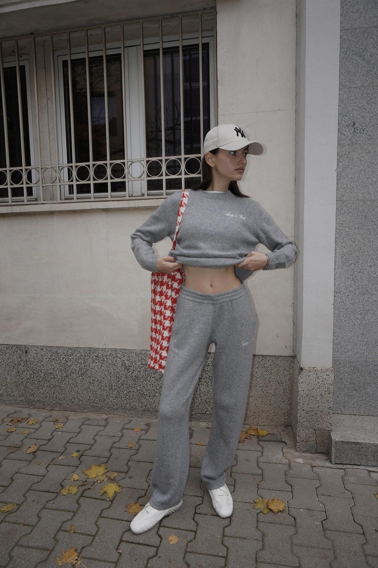 HOUNDSTOOTH TWEED BAG